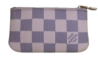 Louis Vuitton Damier Azur Key Pouch, front view